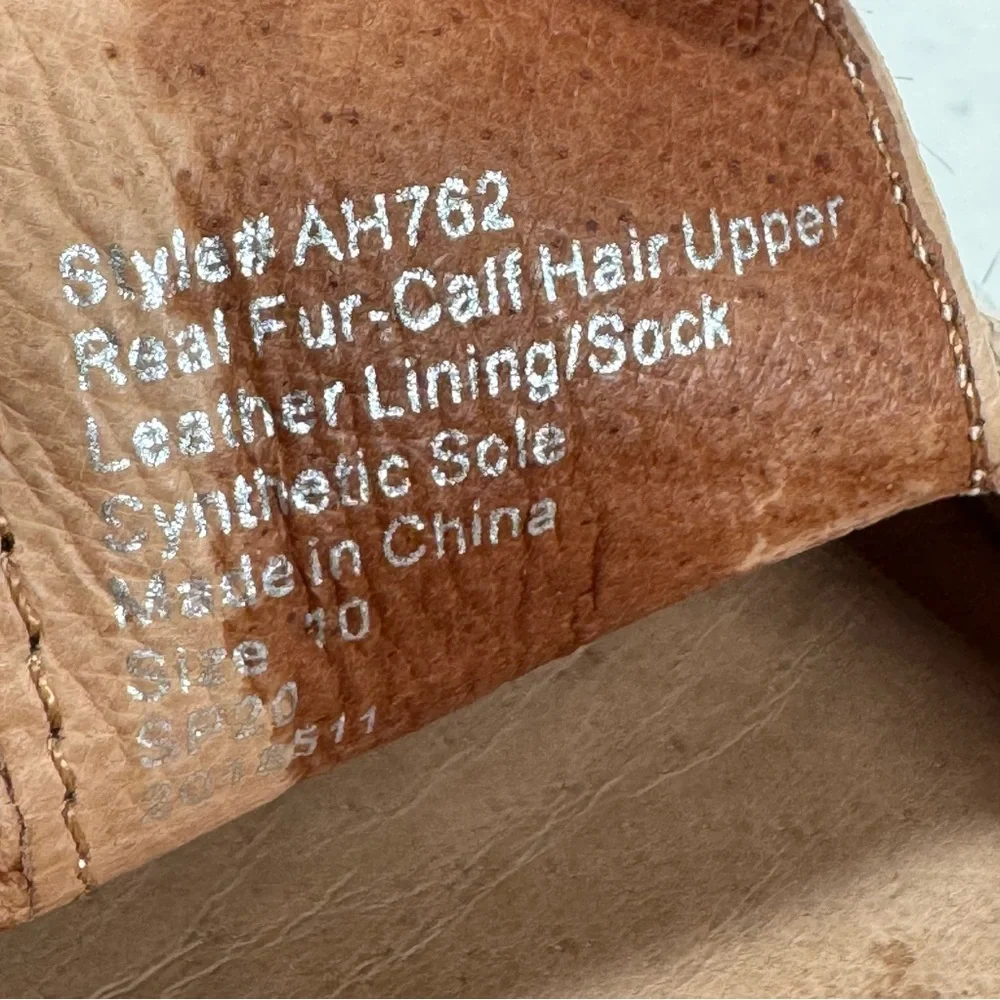 Madewell The Frances Skimmer Loafer In Calf Hair Muted Shell Multi Women Size 10 - Picture 10 of 13